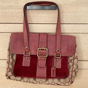 Coach Fall 2004 Special Edition monogram and suede satchel